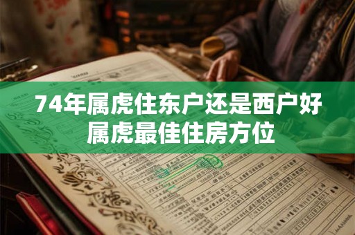 74年属虎住东户还是西户好 属虎最佳住房方位