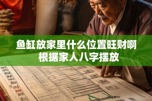 鱼缸放家里什么位置旺财啊  根据家人八字摆放