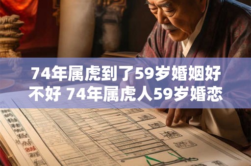74年属虎到了59岁婚姻好不好 74年属虎人59岁婚恋运势