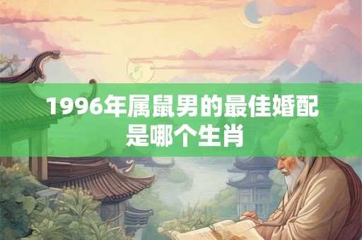 1996年属鼠男的最佳婚配 是哪个生肖