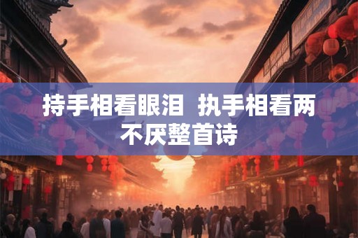 持手相看眼泪  执手相看两不厌整首诗