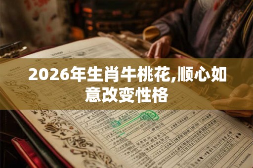 2026年生肖牛桃花,顺心如意改变性格 2026年生肖牛桃花,顺心如意改变性格