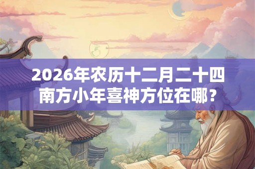 2026年农历十二月二十四南方小年喜神方位在哪？