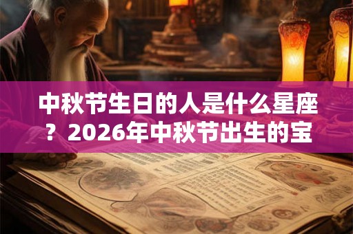 中秋节生日的人是什么星座？2026年中秋节出生的宝宝好吗？