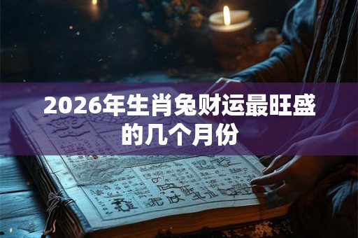 2026年生肖兔财运最旺盛的几个月份