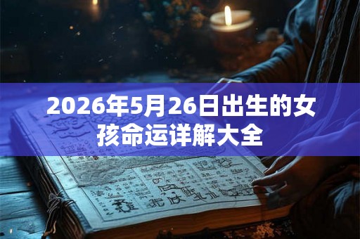 2026年5月26日出生的女孩命运详解大全 2026年5月26日出生的女孩命运详解大全