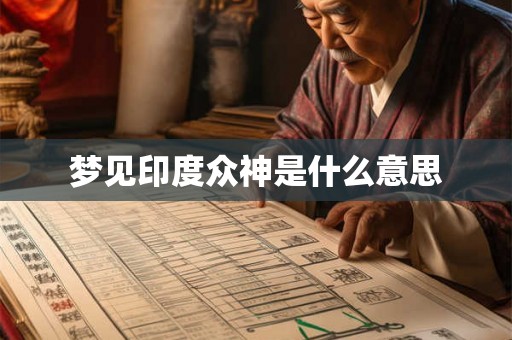 梦见印度众神是什么意思 梦见印度众神是什么意思