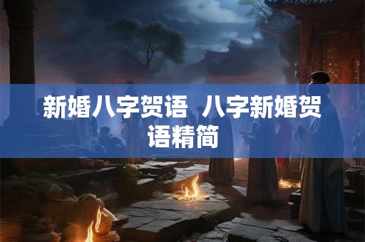 新婚八字贺语  八字新婚贺语精简