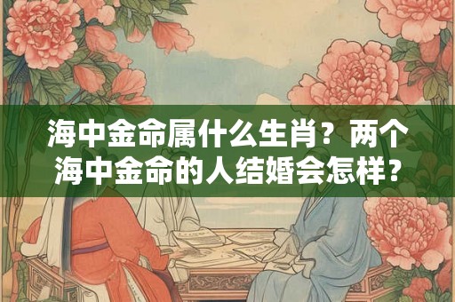 海中金命属什么生肖？两个海中金命的人结婚会怎样？