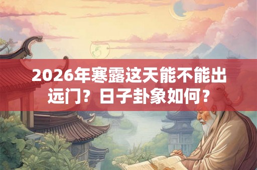 2026年寒露这天能不能出远门?日子卦象如何? 2026年寒露这天能不能出远门?日子卦象如何?