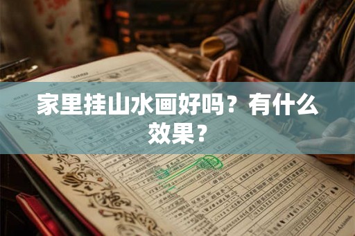 家里挂山水画好吗？有什么效果？