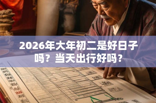 2026年大年初二是好日子吗？当天出行好吗？