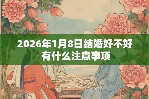 2026年1月8日结婚好不好 有什么注意事项 2026年1月8日结婚好不好 有什么注意事项