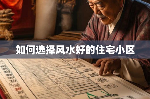 如何选择风水好的住宅小区