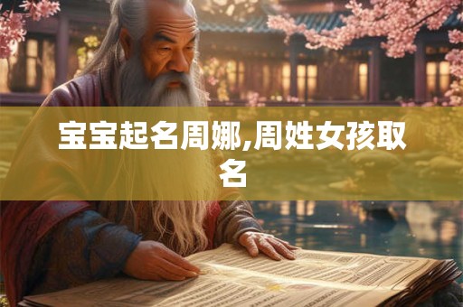 宝宝起名周娜,周姓女孩取名