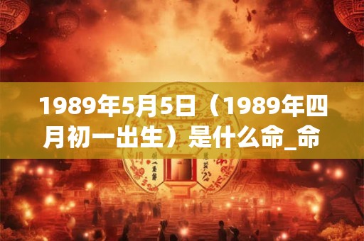 1989年5月5日（1989年四月初一出生）是什么命_命运如何
