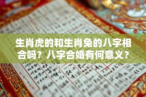 生肖虎的和生肖兔的八字相合吗？八字合婚有何意义？