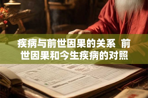 疾病与前世因果的关系  前世因果和今生疾病的对照