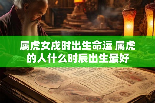 属虎女戌时出生命运 属虎的人什么时辰出生最好