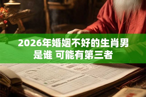 2026年婚姻不好的生肖男是谁 可能有第三者 2026年婚姻不好的生肖男是谁 可能有第三者