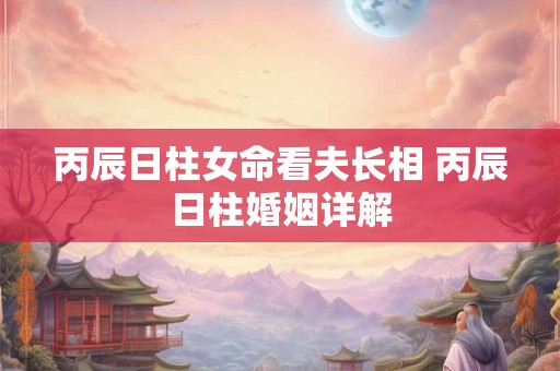 丙辰日柱女命看夫长相 丙辰日柱婚姻详解
