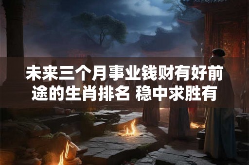 未来三个月事业钱财有好前途的生肖排名 稳中求胜有担当