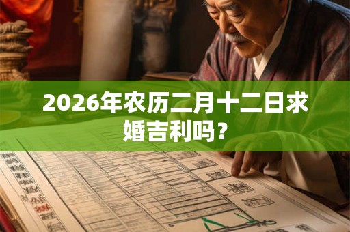 2026年农历二月十二日求婚吉利吗？