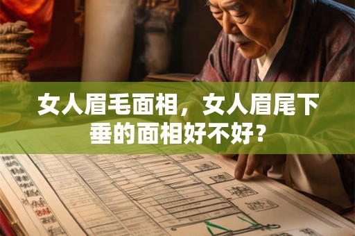 女人眉毛面相,女人眉尾下垂的面相好不好? 女人眉毛面相,女人眉尾下垂的面相好不好?