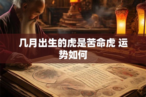 几月出生的虎是苦命虎 运势如何