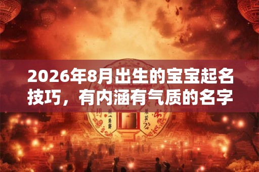 2026年8月出生的宝宝起名技巧，有内涵有气质的名字
