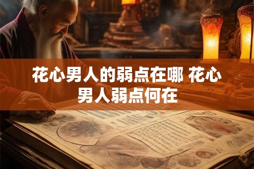 花心男人的弱点在哪 花心男人弱点何在