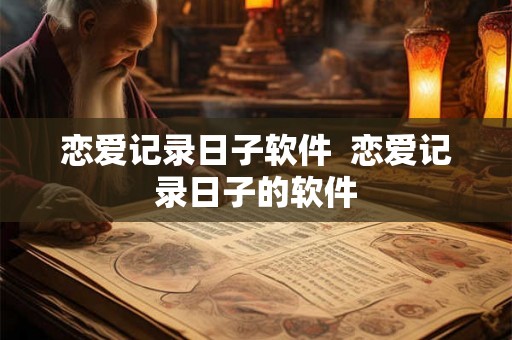 恋爱记录日子软件  恋爱记录日子的软件