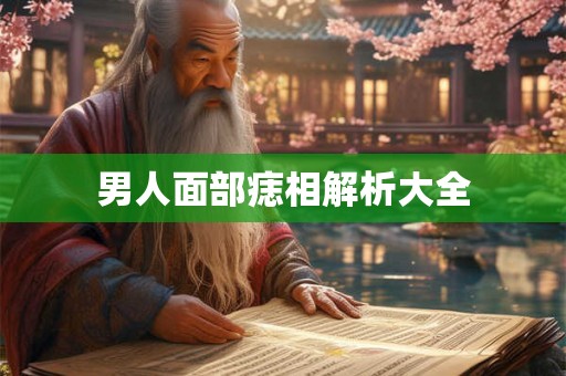 男人面部痣相解析大全