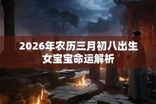 2026年农历三月初八出生女宝宝命运解析