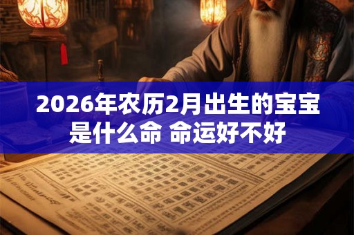 2026年农历2月出生的宝宝是什么命 命运好不好