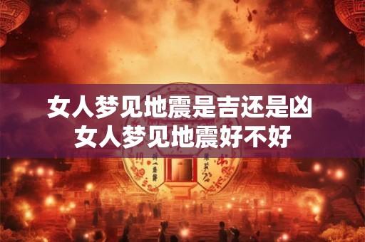 女人梦见地震是吉还是凶 女人梦见地震好不好