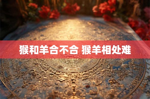 猴和羊合不合 猴羊相处难