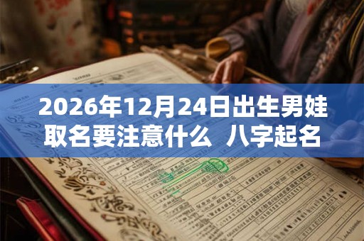 2026年12月24日出生男娃取名要注意什么  八字起名