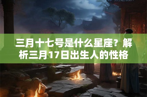 三月十七号是什么星座？解析三月17日出生人的性格和命运