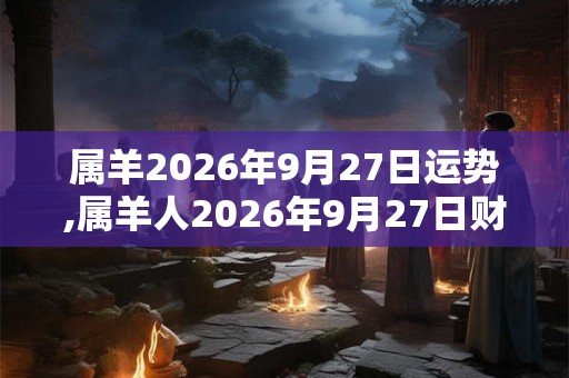属羊2026年9月27日运势,属羊人2026年9月27日财运,生肖羊2026年9月27日运势