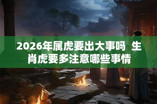 2026年属虎要出大事吗  生肖虎要多注意哪些事情