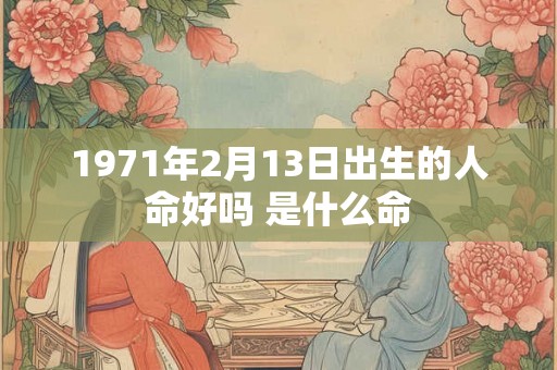 1971年2月13日出生的人命好吗 是什么命