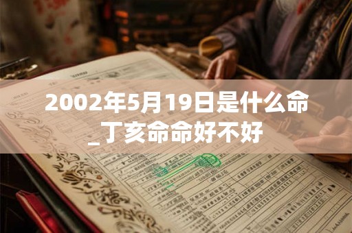 2002年5月19日是什么命_丁亥命命好不好