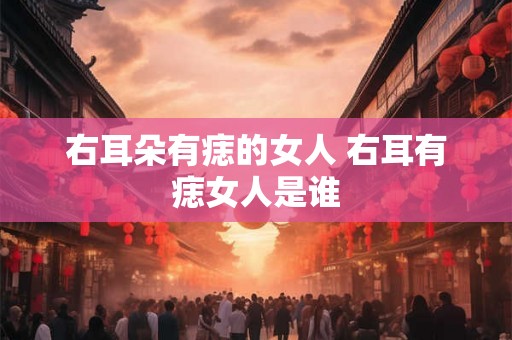 右耳朵有痣的女人 右耳有痣女人是谁