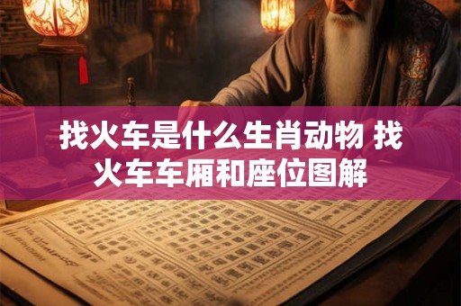 找火车是什么生肖动物 找火车车厢和座位图解