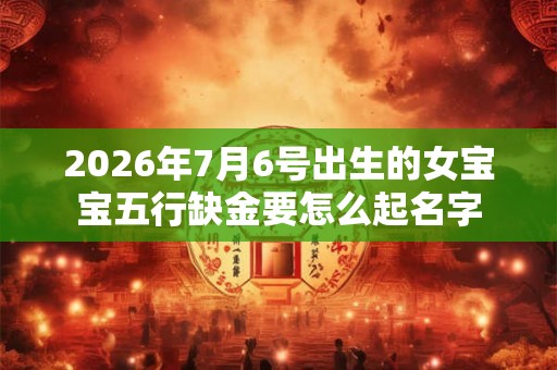 2026年7月6号出生的女宝宝五行缺金要怎么起名字 2026年7月6号出生的女宝宝五行缺金要怎么起名字
