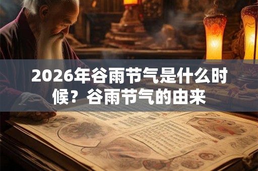 2026年谷雨节气是什么时候?谷雨节气的由来 2026年谷雨节气是什么时候?谷雨节气的由来