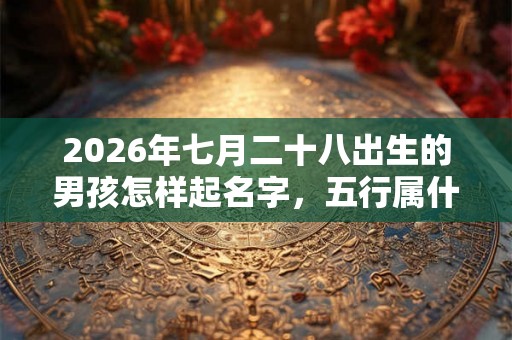2026年七月二十八出生的男孩怎样起名字,五行属什么 2026年七月二十八出生的男孩怎样起名字,五行属什么