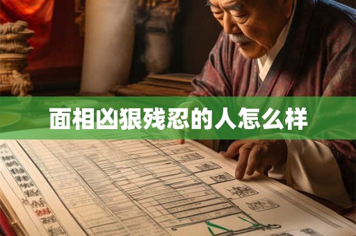 面相凶狠残忍的人怎么样 面相凶狠残忍的人怎么样