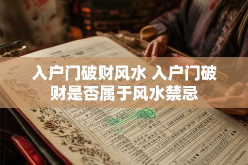 入户门破财风水 入户门破财是否属于风水禁忌